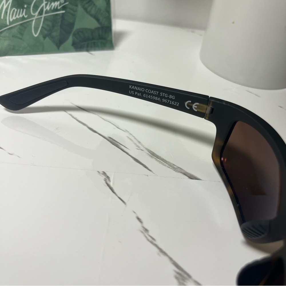 Maui Jim Kanaio Coast Men’s Matte Tortoise Ombré Sunglasses NEW - Picture 4 of 8